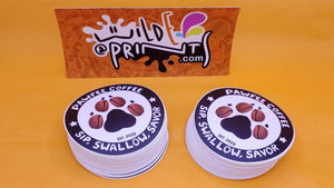 Pawfee Coffee Logo Sticker